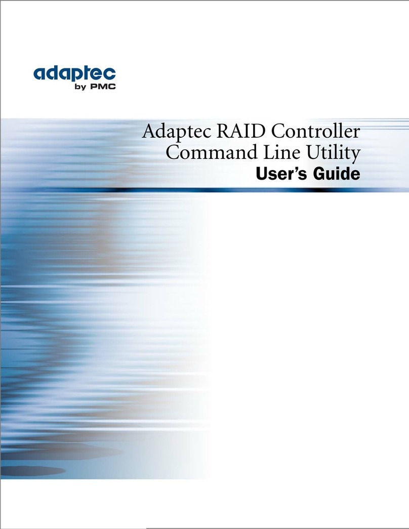 Adaptec Command Line Utility User manual