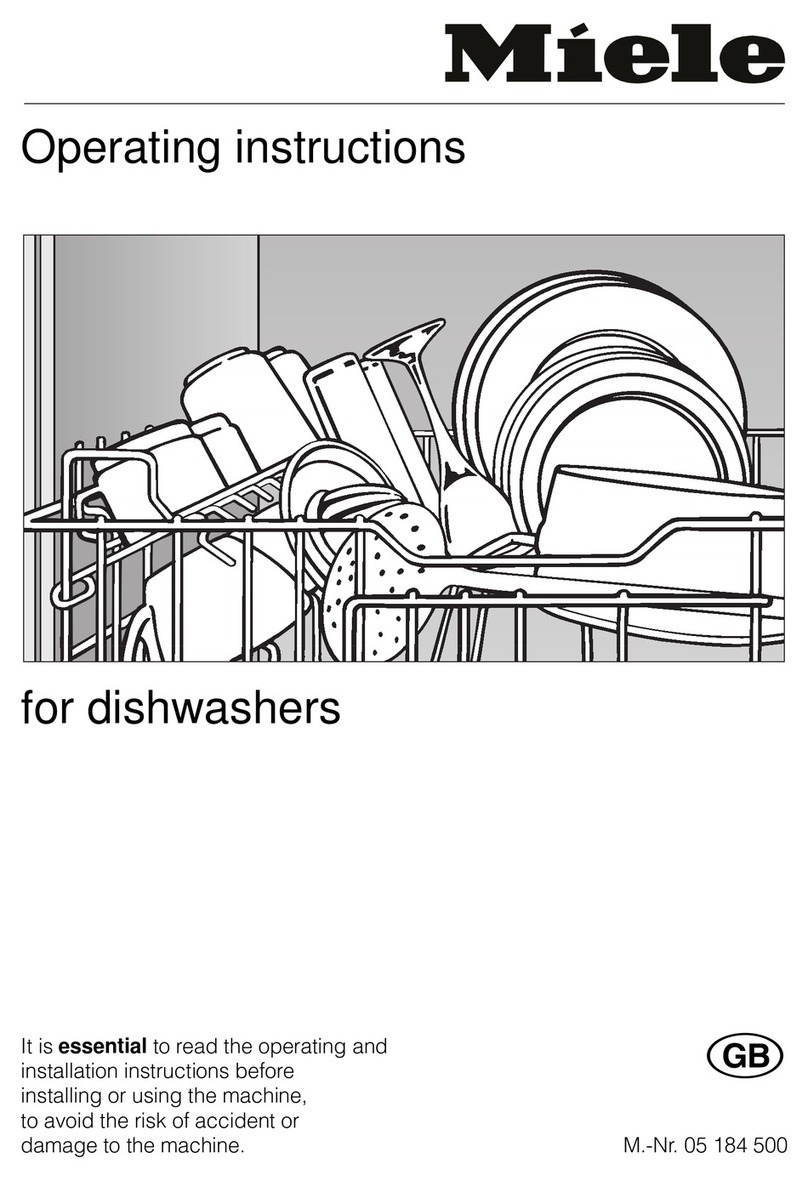 Miele G 640 operating instructions