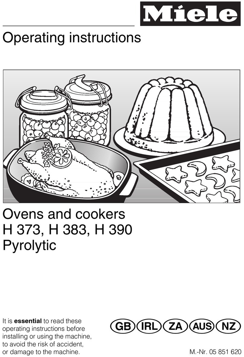 Miele H 373 operating instructions