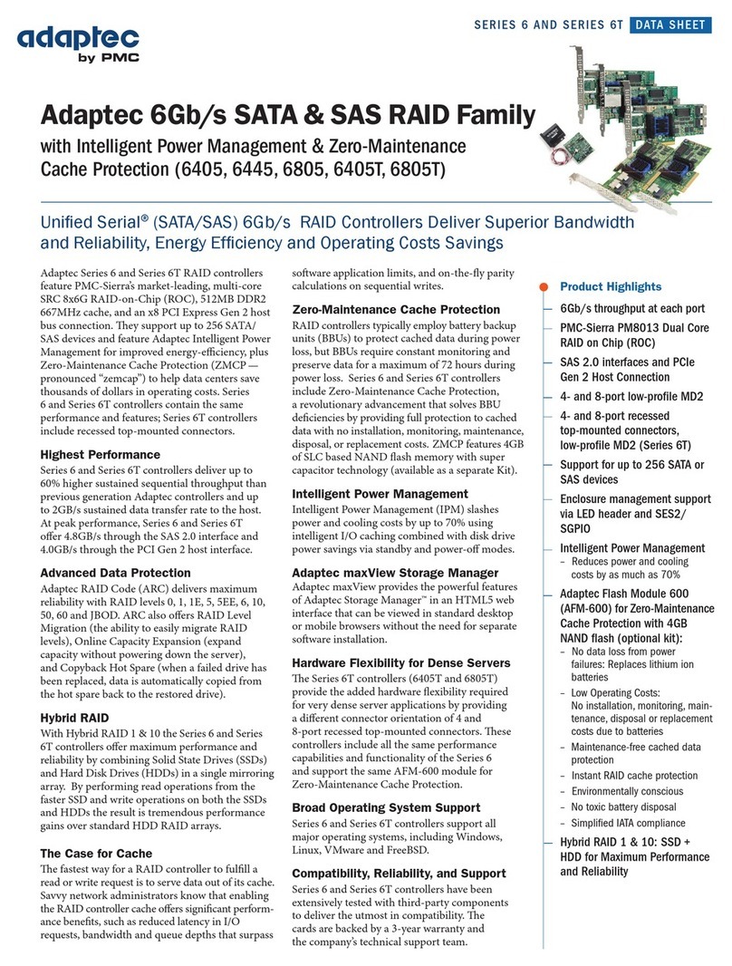 Adaptec 6405 datasheet