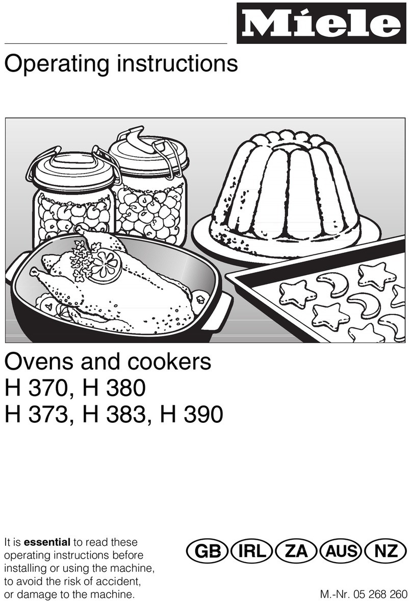 Miele H 390 operating instructions