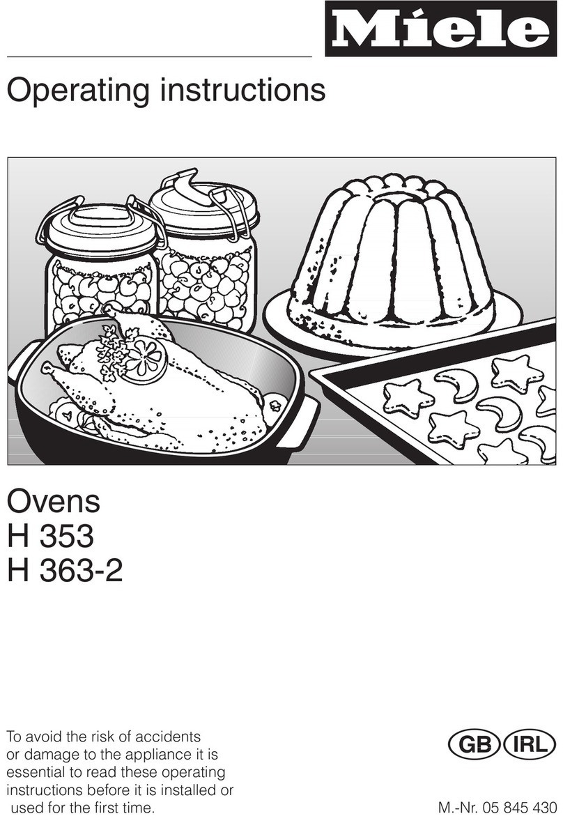 Miele H 363-2 operating instructions