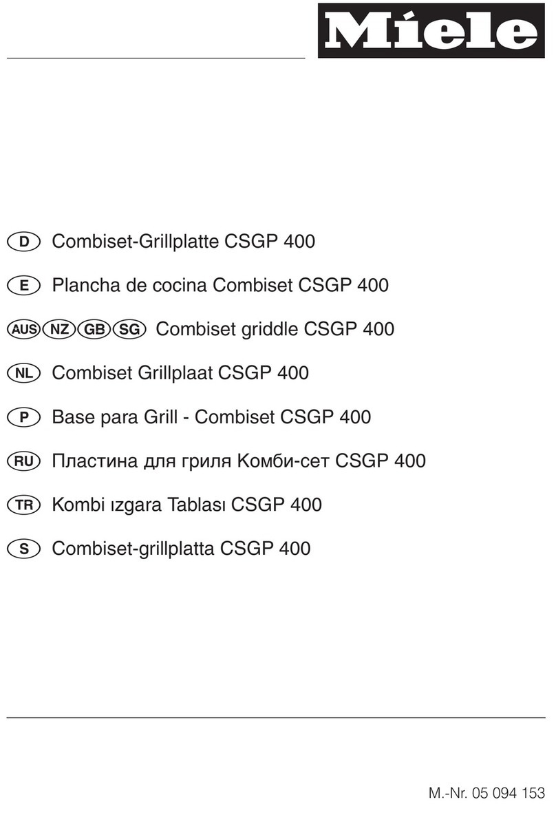Miele CSPG 400 User manual