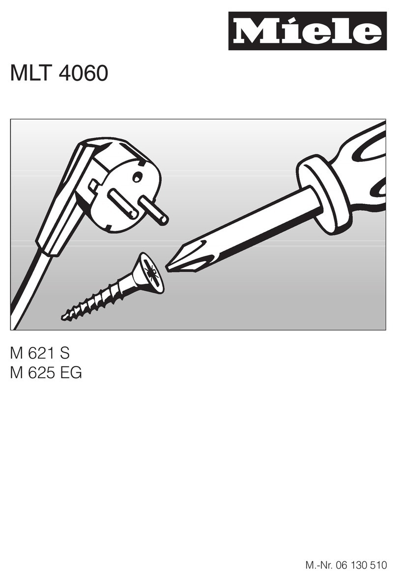 Miele M 625 EG installation instructions
