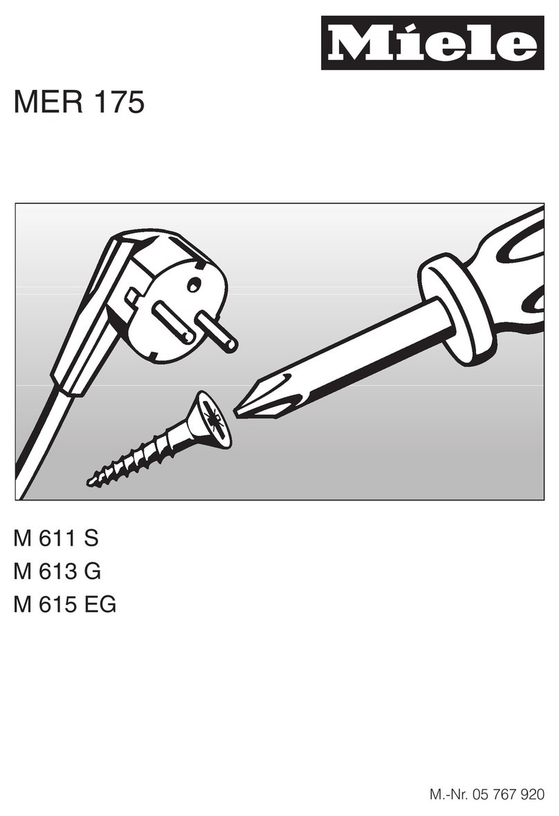 Miele MER 175 M 611 S installation instructions