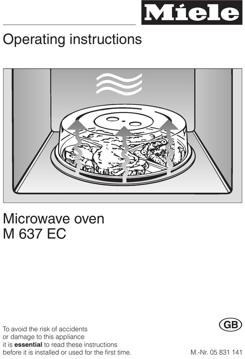 Miele M 637 EC operating instructions