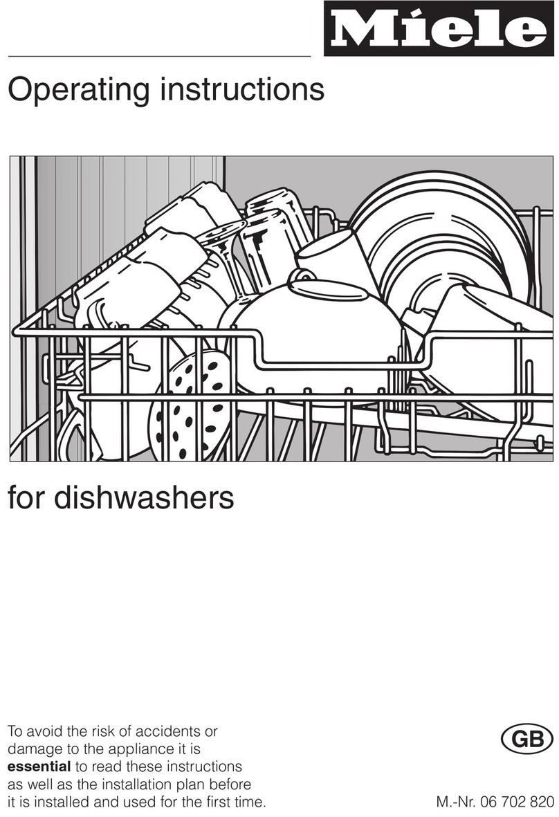 Miele G 1010 i operating instructions