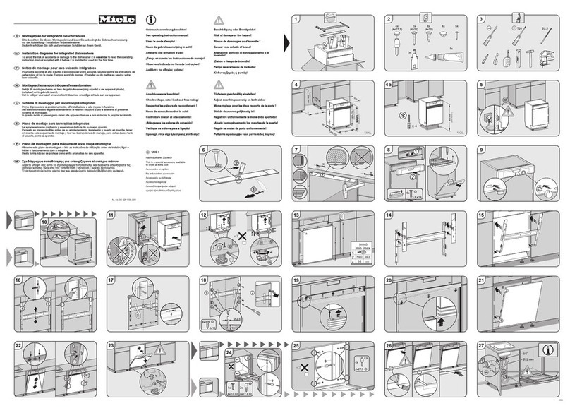 Miele G 1000 Installation diagram