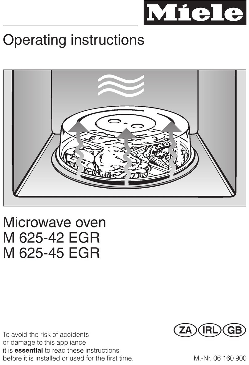 Miele M 625-45 EGR User manual Miele M 625-45 EGR User manual