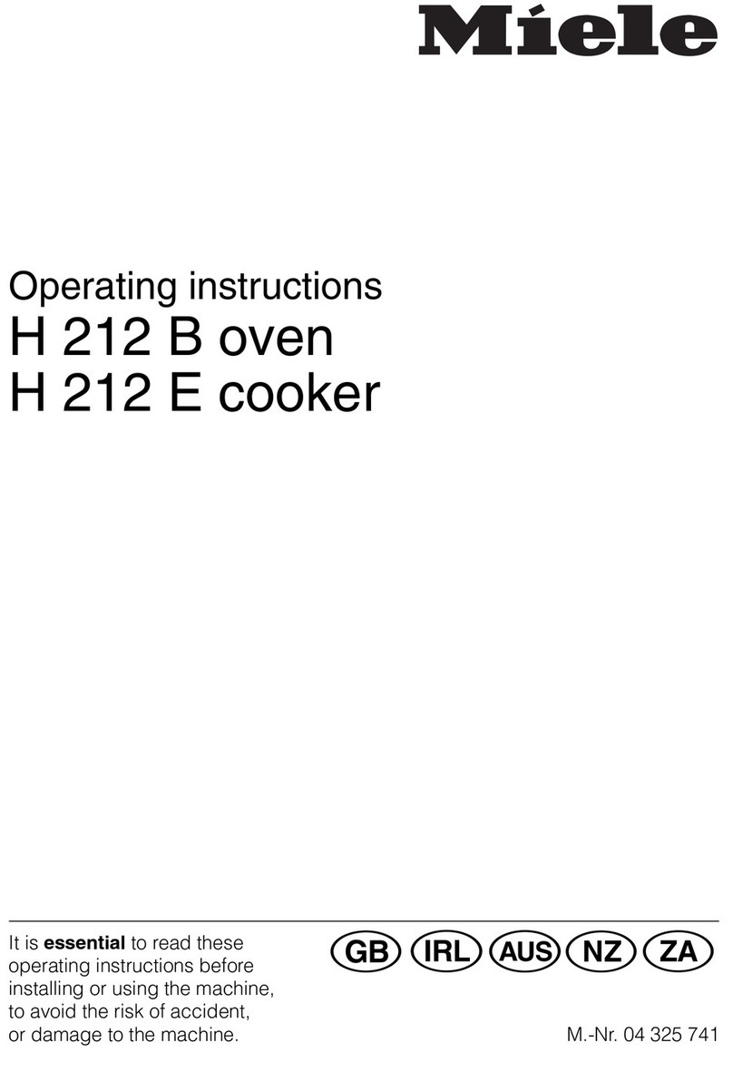 Miele H 212 E operating instructions