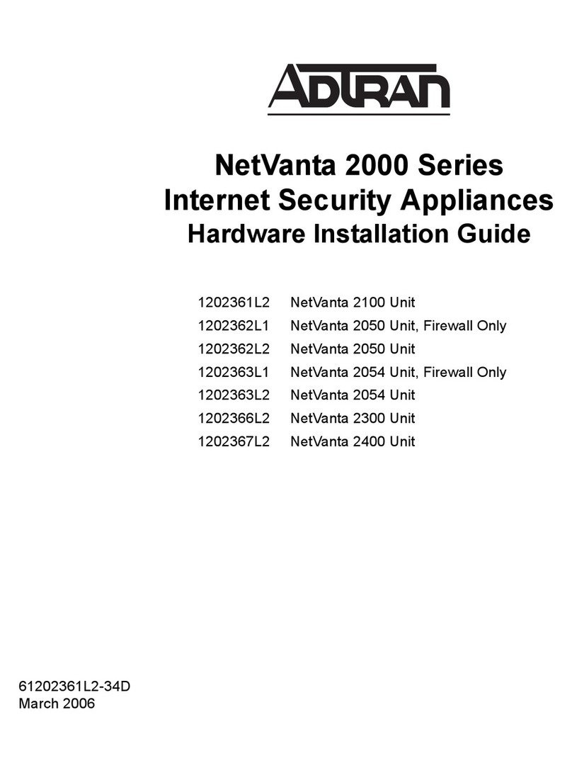 ADTRAN 1202361L2 Hardware installation guide