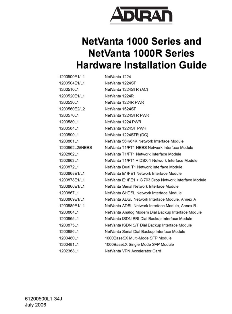 ADTRAN NetVanta 1000 Series Manual