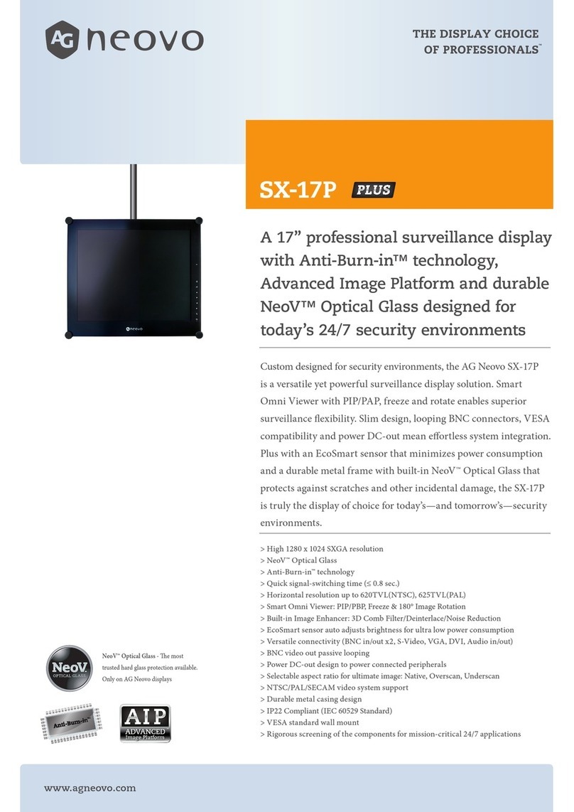 AG Neovo SX-17P Plus User manual