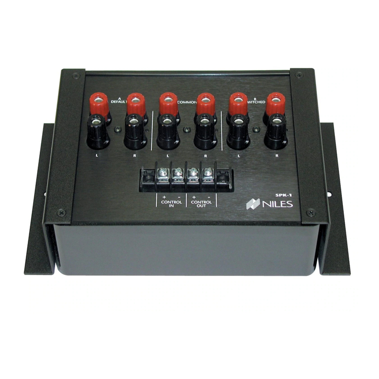Niles SPK-1 installation guide
