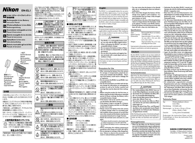 Nikon EN-EL1 instruction manual