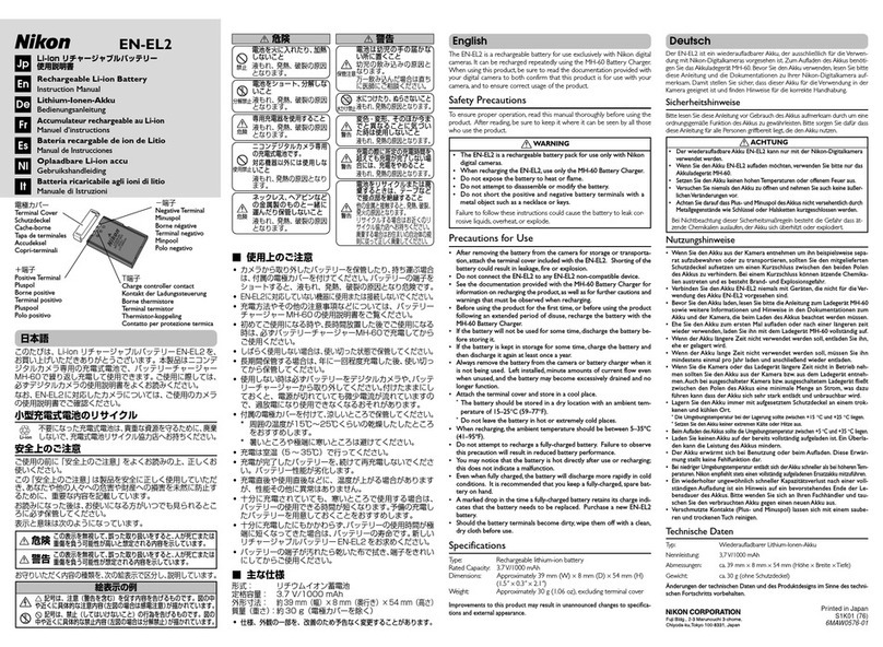 Nikon EN-EL2 instruction manual