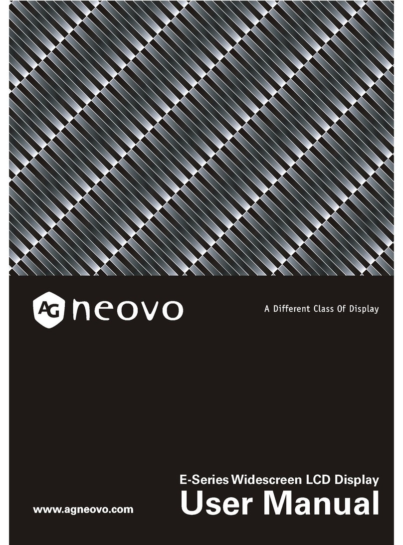 AG Neovo E-Series User manual AG Neovo E-Series User manual