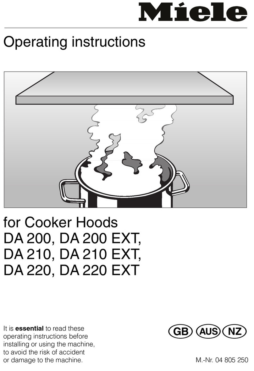 Miele DA 220 operating instructions
