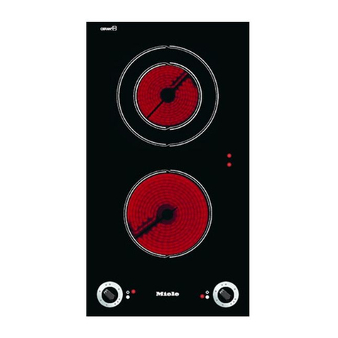 Miele KM 403 installation instructions Miele KM 403 installation instructions