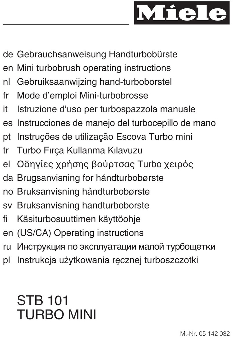 Miele TURBO MINI STB 101 operating instructions