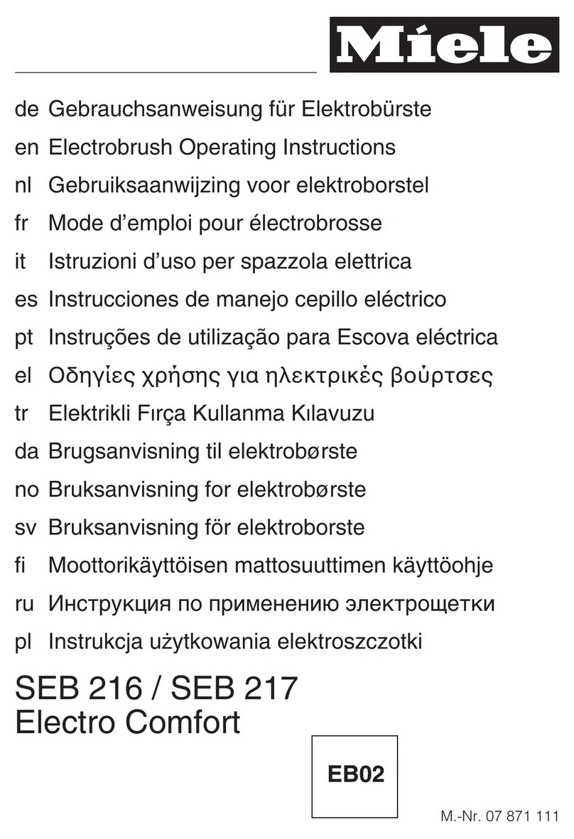 Miele SEB 216 operating instructions