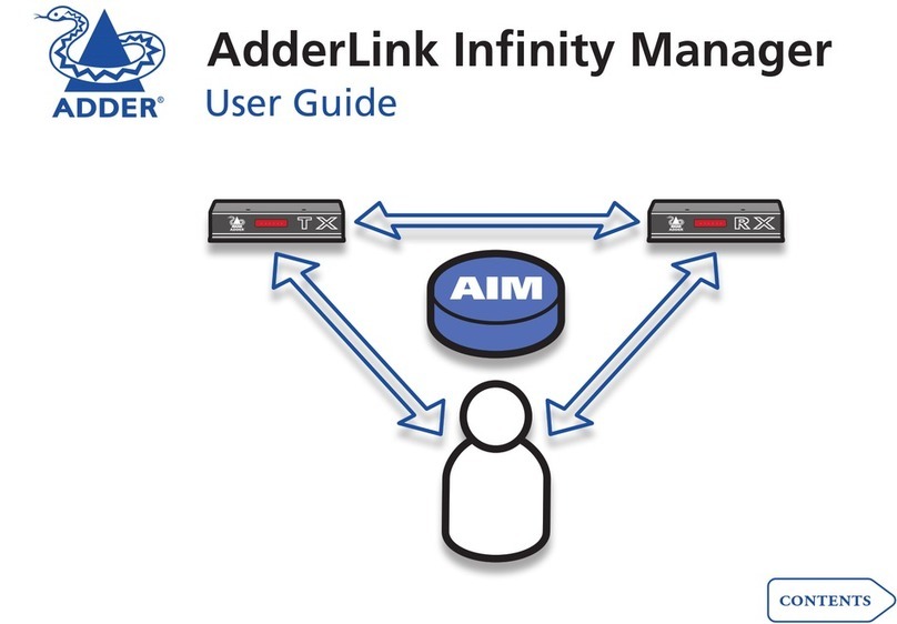 ADDER AdderLink Infinity Manager user guide ADDER AdderLink Infinity Manager user guide