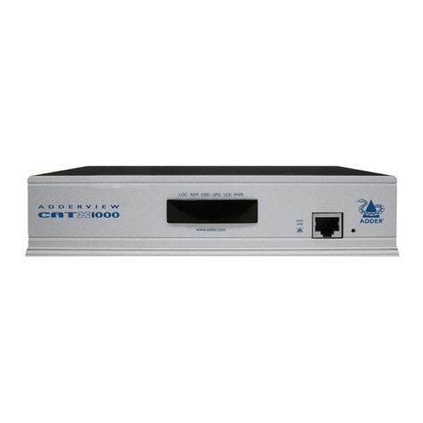 ADDER ADDERVIEW CATx 1000 User manual
