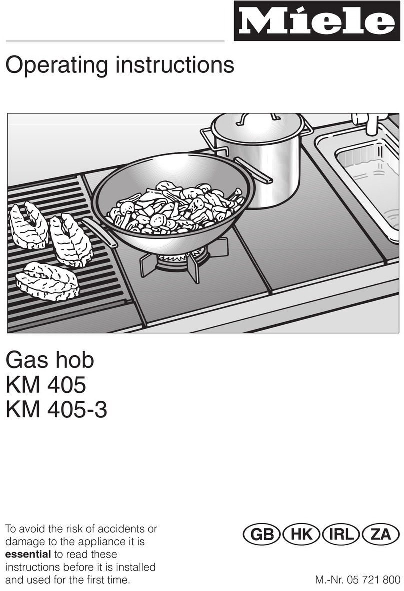 Miele KM 405 User manual Miele KM 405 User manual