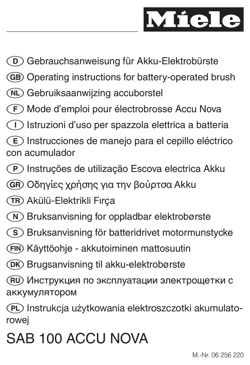 Miele SAB 100 ACCU NOVA User manual