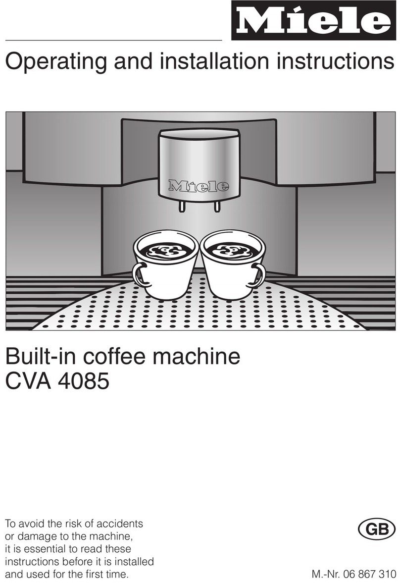 Miele CVA 4085 Specification sheet