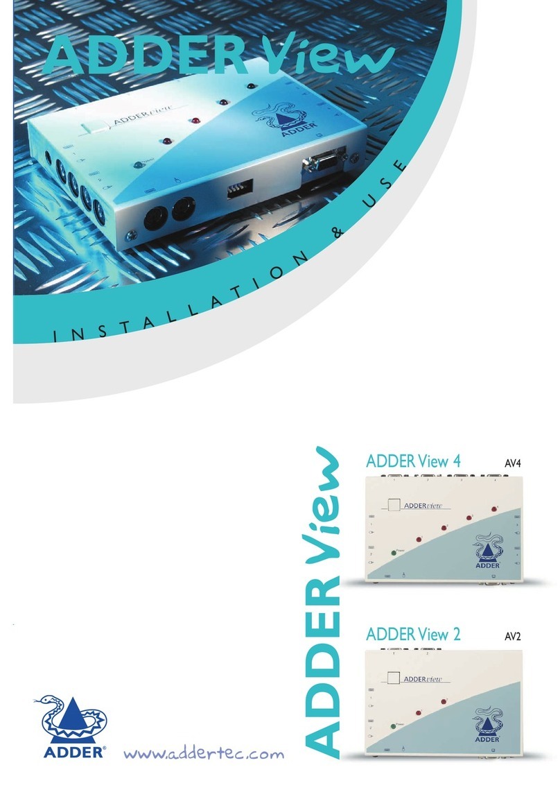 ADDER ADDER View 4 Installation and use