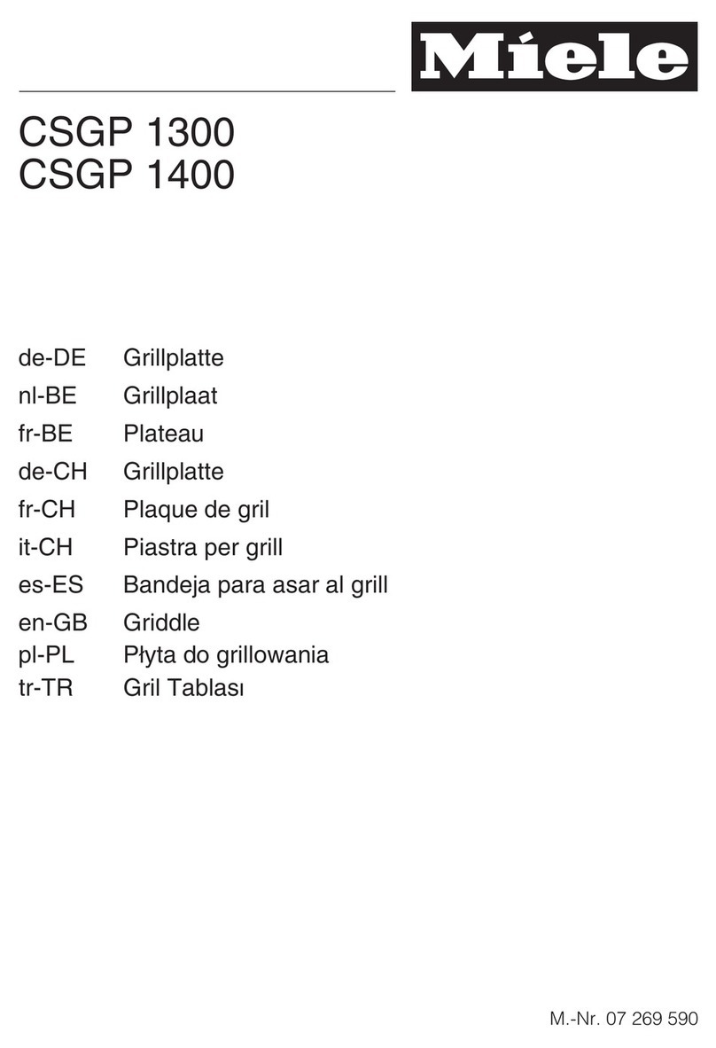 Miele CSGP 1300 operating instructions Miele CSGP 1300 operating instructions