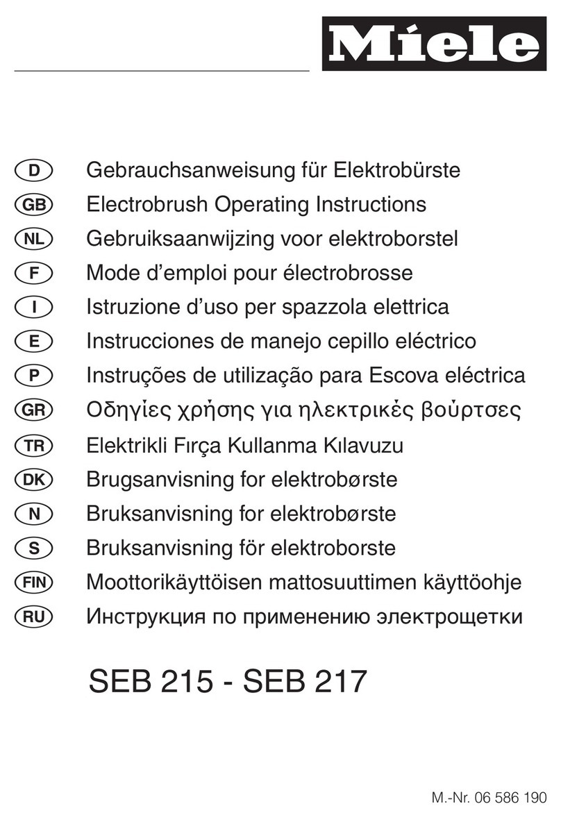 Miele SEB 215 operating instructions Miele SEB 215 operating instructions