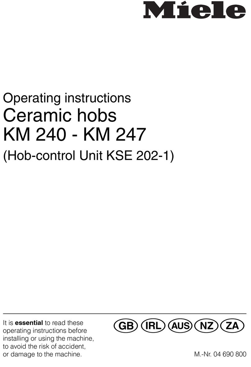 Miele KM 247 User manual Miele KM 247 User manual