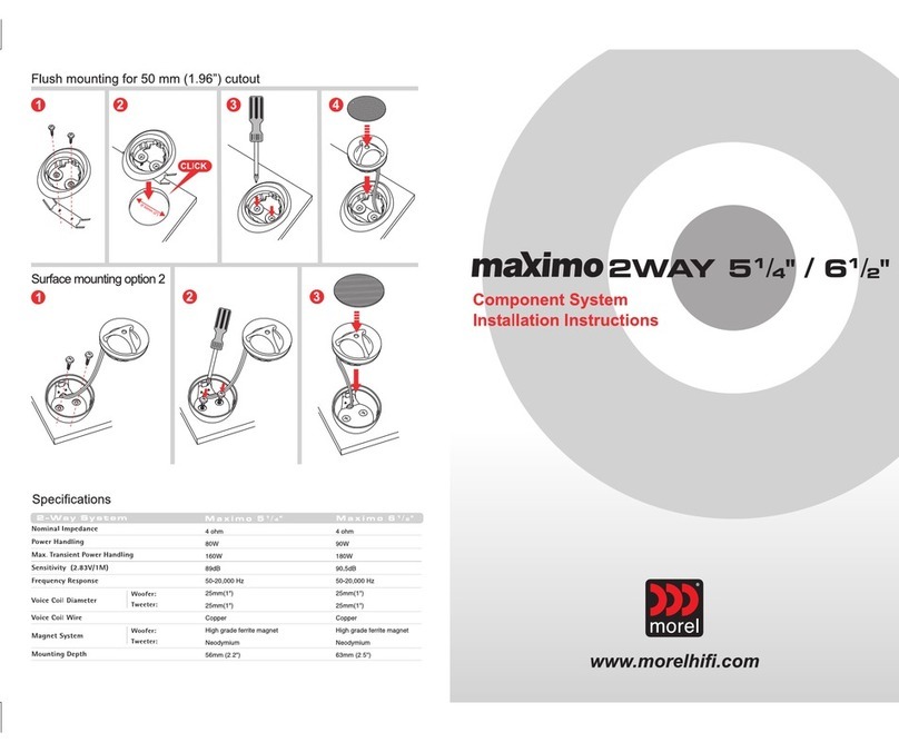 Morel Maximo 2-way 5 installation guide