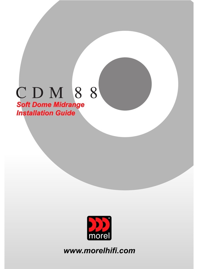 Morel CDM 88 installation guide