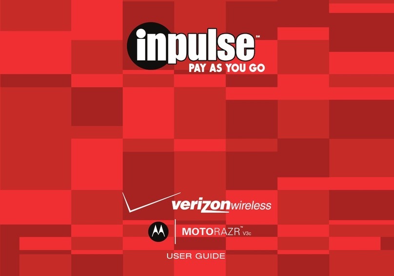 Motorola Inpulse verizon MOTORAZR V3c User manual