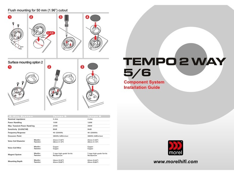 Morel Tempo 2 way 5 installation guide