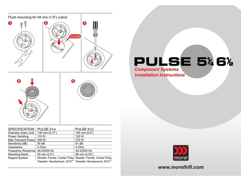 Morel Pulse 5 1/4 installation instructions