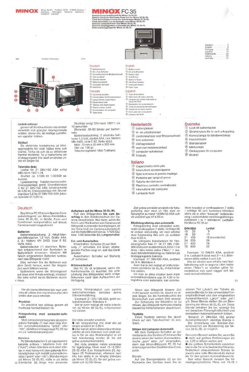 Minox FC 35 User manual