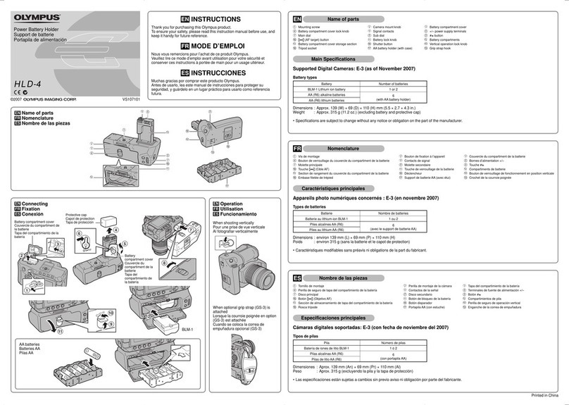 Olympus HLD-4 User manual Olympus HLD-4 User manual