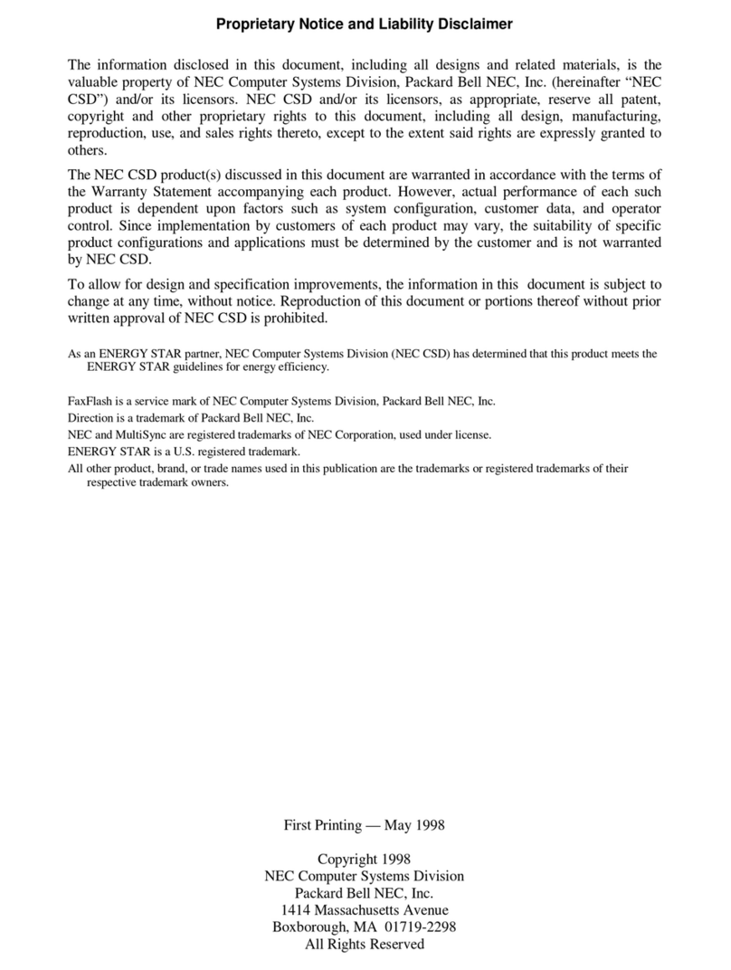 NEC Direction SP E-Series Reference manual