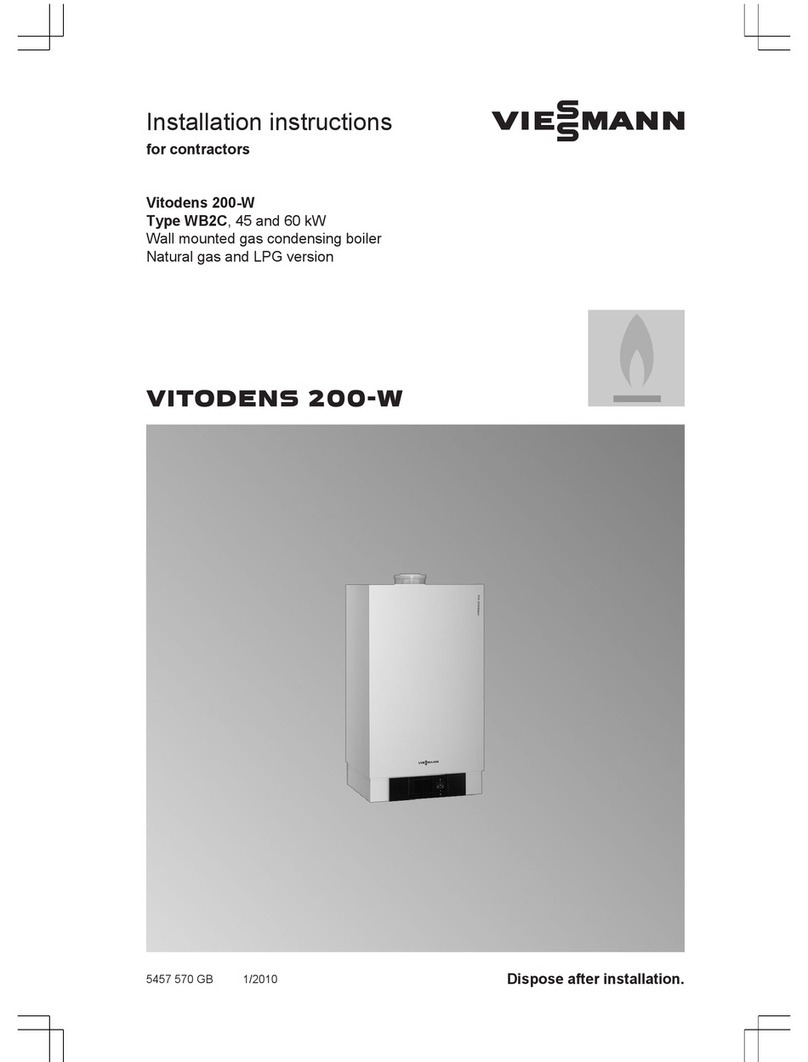 Viessmann Vitodens 200-W System installation instructions