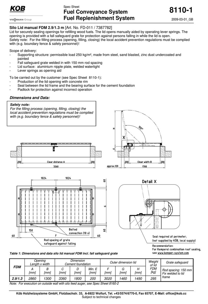 Viessmann KOB 8110-1 Spec sheet