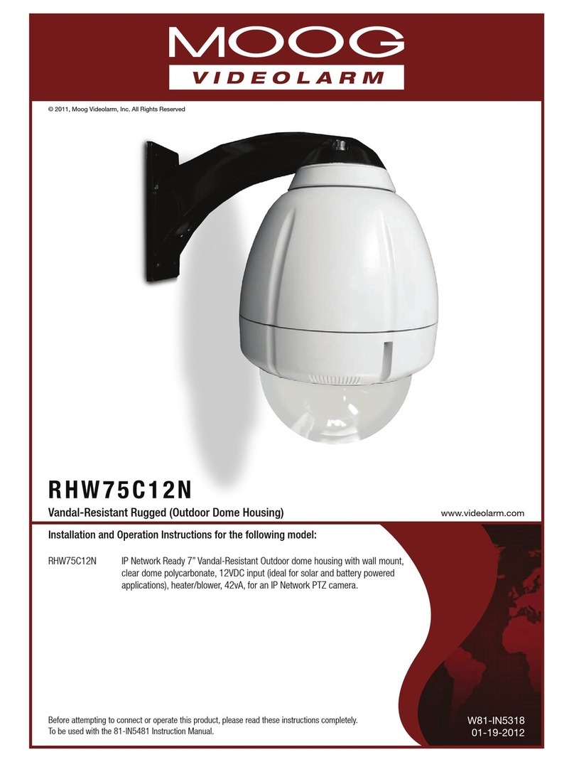 Moog Videolarm RHW75C12N User manual