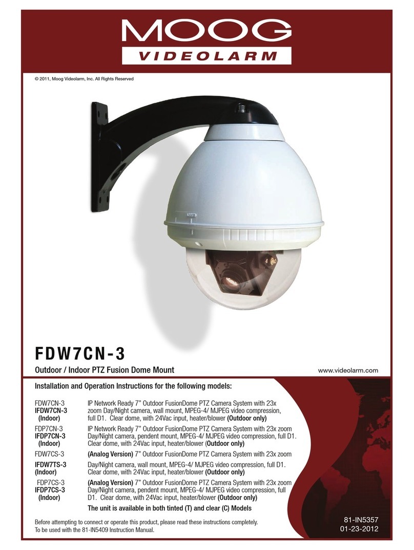 Moog Videolarm FDW7CN-3 User manual
