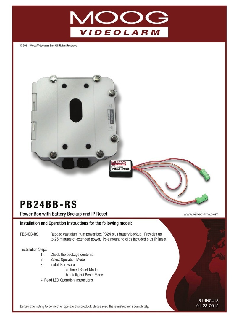 Moog Videolarm PB24BB-RS User manual