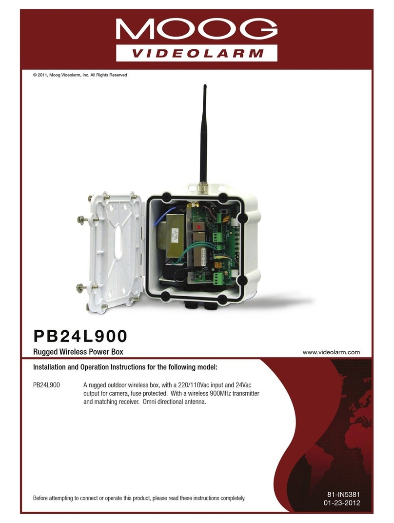 Moog Videolarm PB24L900 User manual
