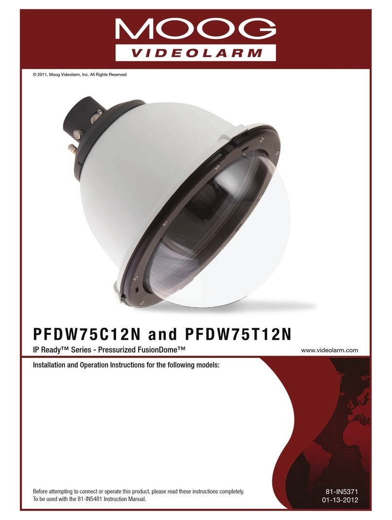 Moog Videolarm PFDW75C12N User manual