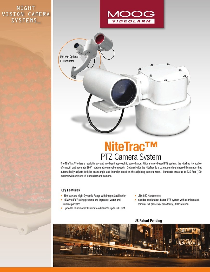Moog Videolarm NiteTrac NTK-SD-3N User manual
